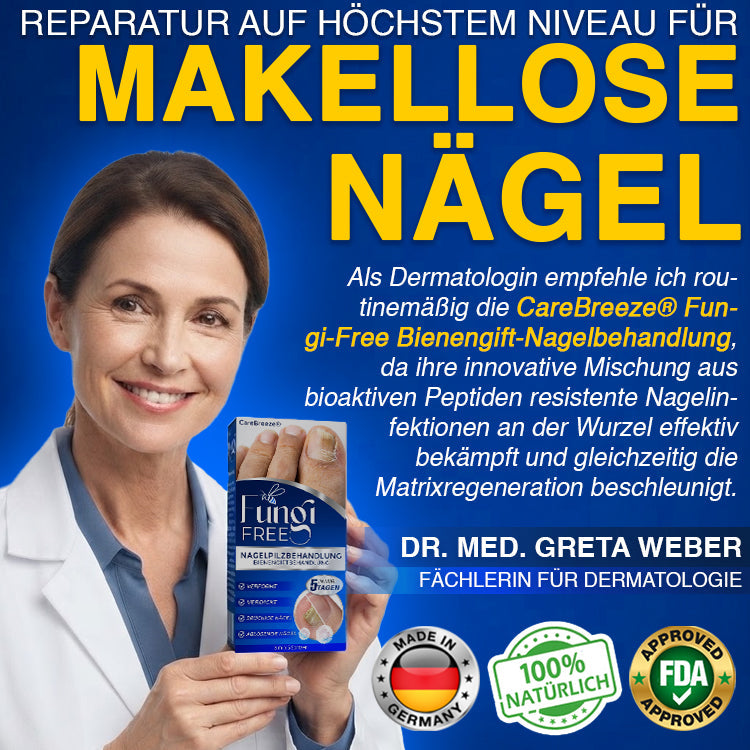 🇩🇪 CareBreeze® Fungi Free Bienengift-Nagelbehandlung ✨