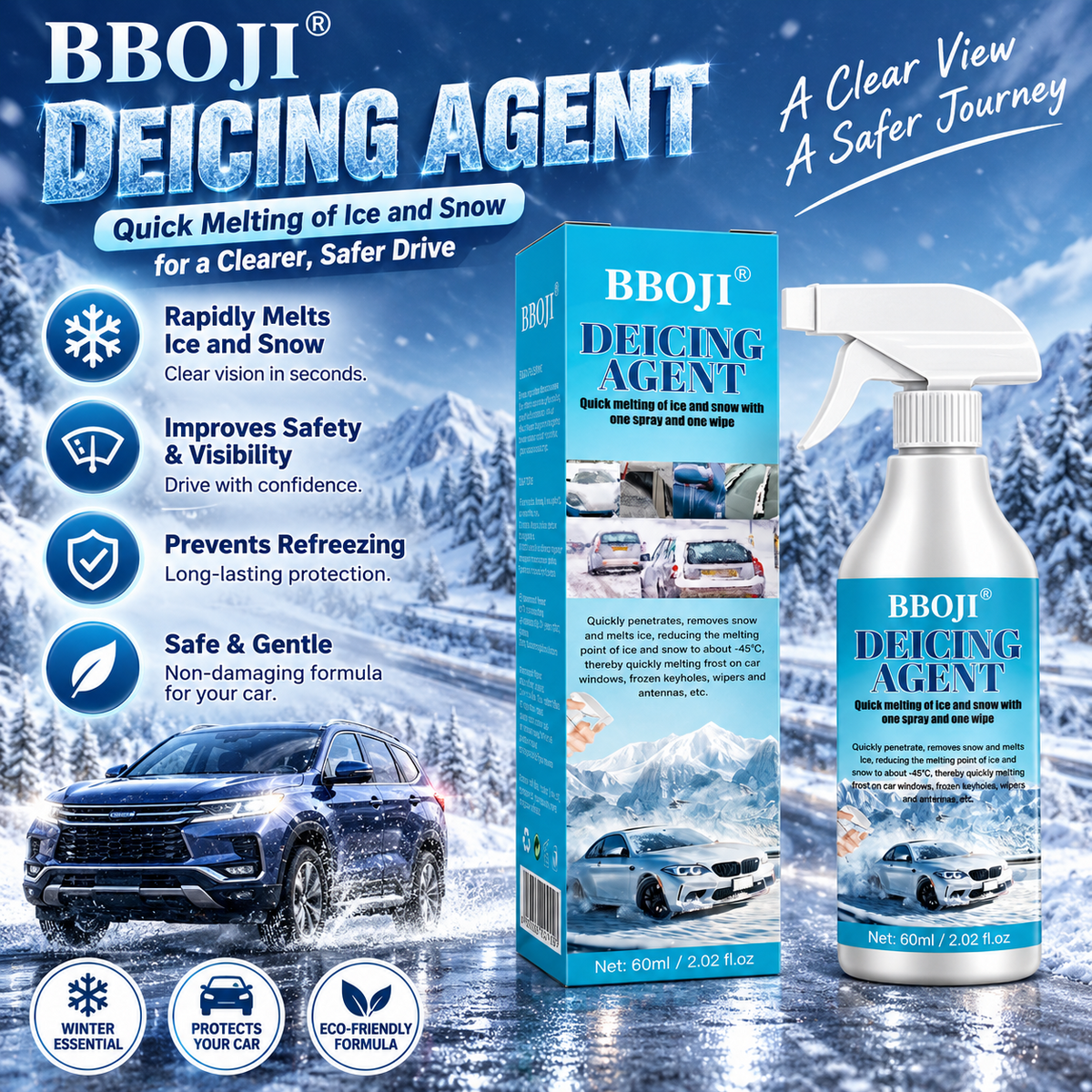 ❄️BBOJI® Powerful De-icing Spray for Car
